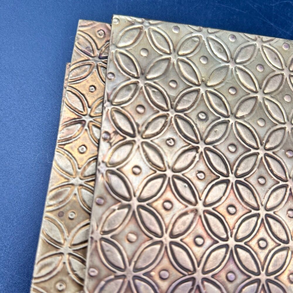 Pressed Copper Vintage Coasters